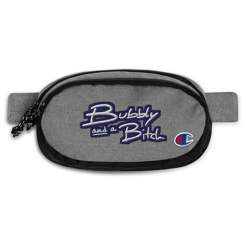 Bubbly and a B*tch (navy bubble design 2) champion fanny pack product image (1)