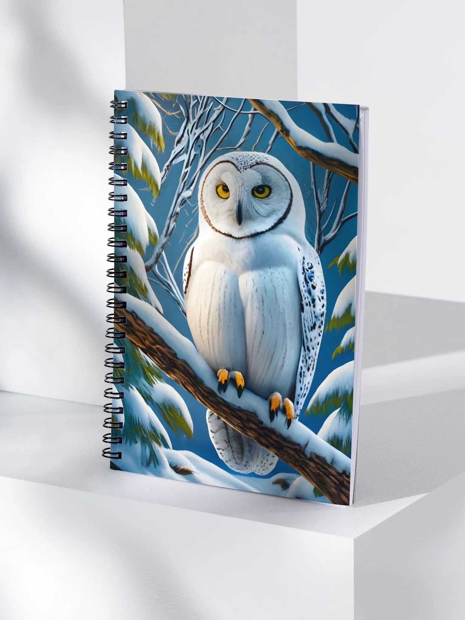 Snowy Owl Dreams Spiral Notebook product image (4)