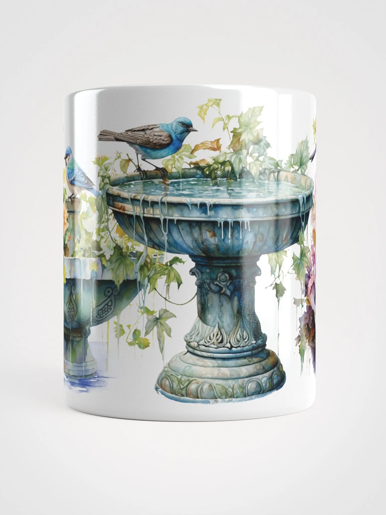 Serene Garden Birdbath Mug product image (5)