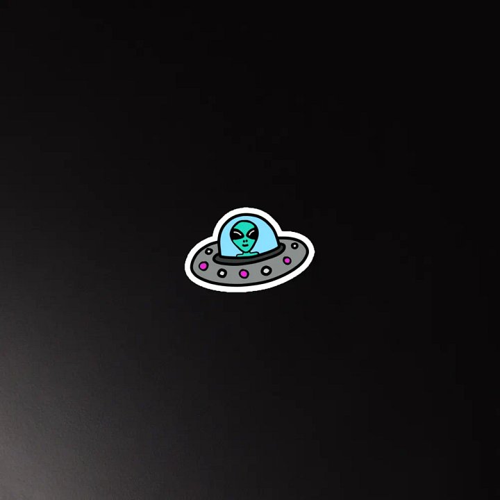 Alien Spaceship Magnet product image (2)