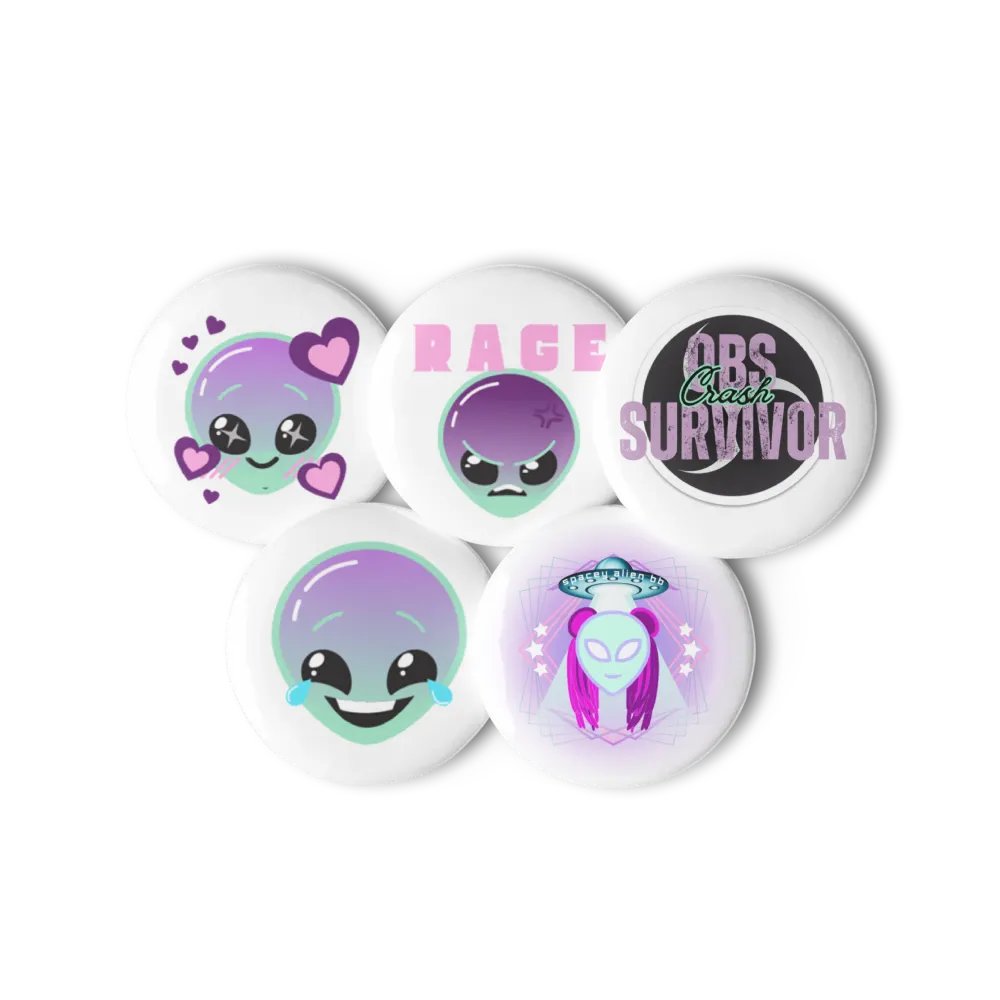 SpaceyAlienbb Button/Pin Set product image (3)