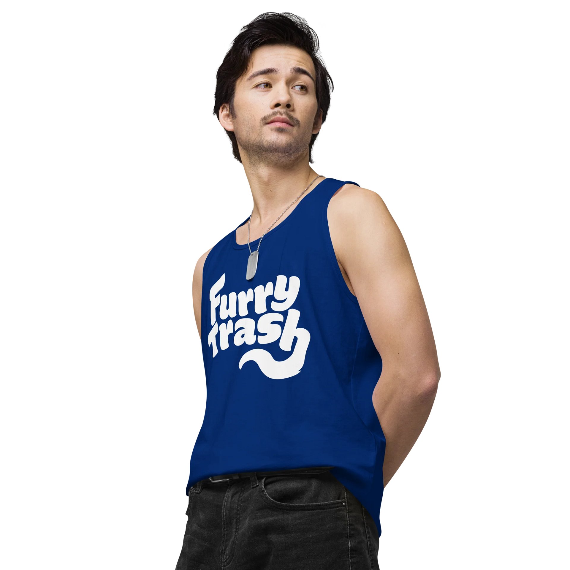 Furry Trash Tank – Bubble Logo (White Print) product image (46)