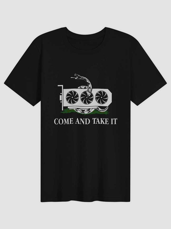 come and take it gpu t-shirt black (100% cotton) product image (1)