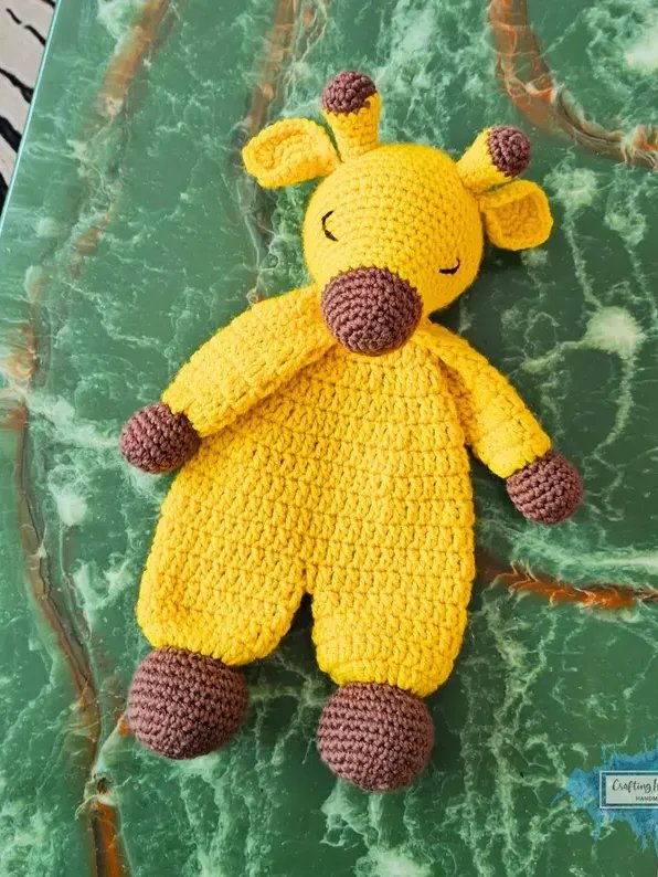Giraffe Ragdoll Crochet Pattern Amigurumi Lovey Security Blanket PDF Pattern product image (3)