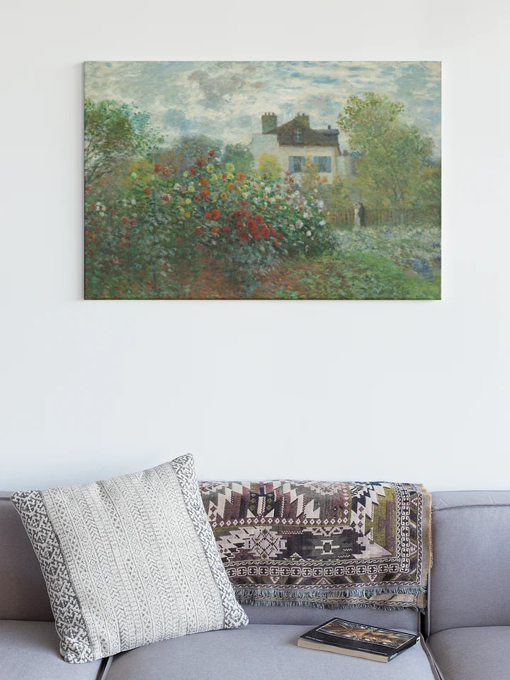 The Artist's Garden in Argenteuil (A Corner of the Garden with Dahlias) [Claude Monet] Canvas product image (1)