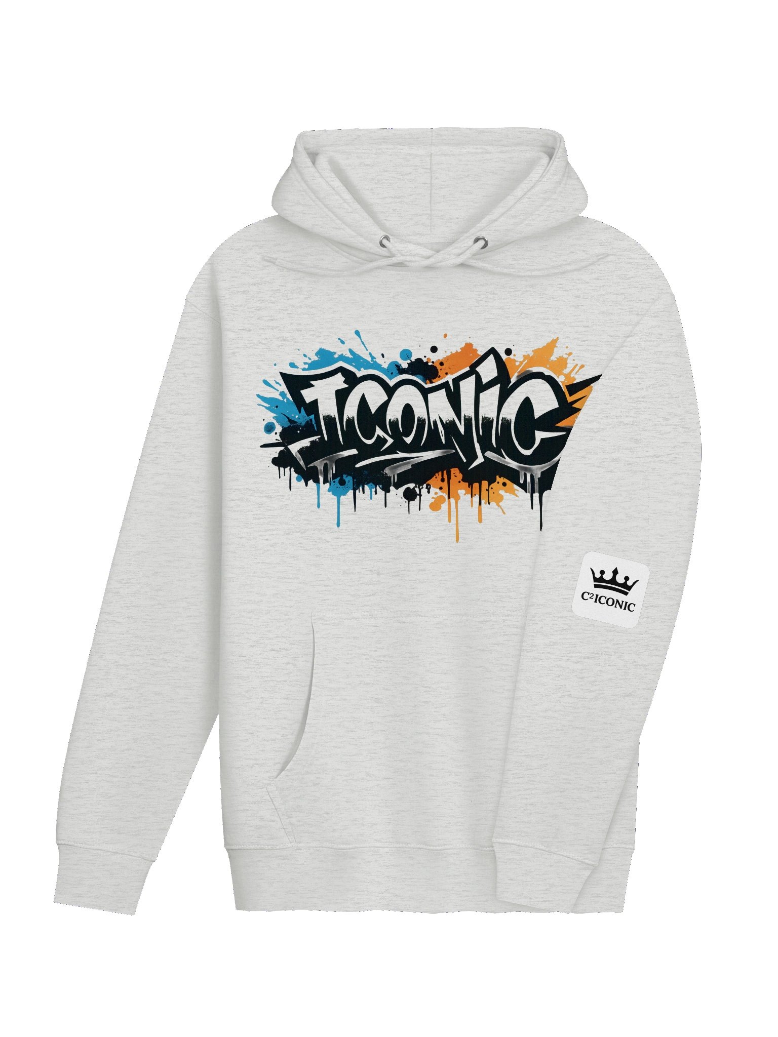 ICONIC Graffiti Streetwear Unisex Premium Pullover Hoodie | Urban Spray Paint Graphic Hoodie product image (24)