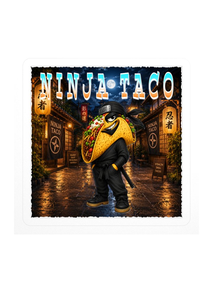 Ninja Taco Kiss Cut Stickers - The Taco Family product image (1)