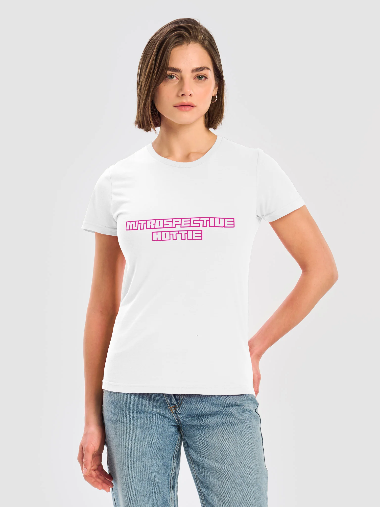 Introspective White and Pink Shirt product image (1)