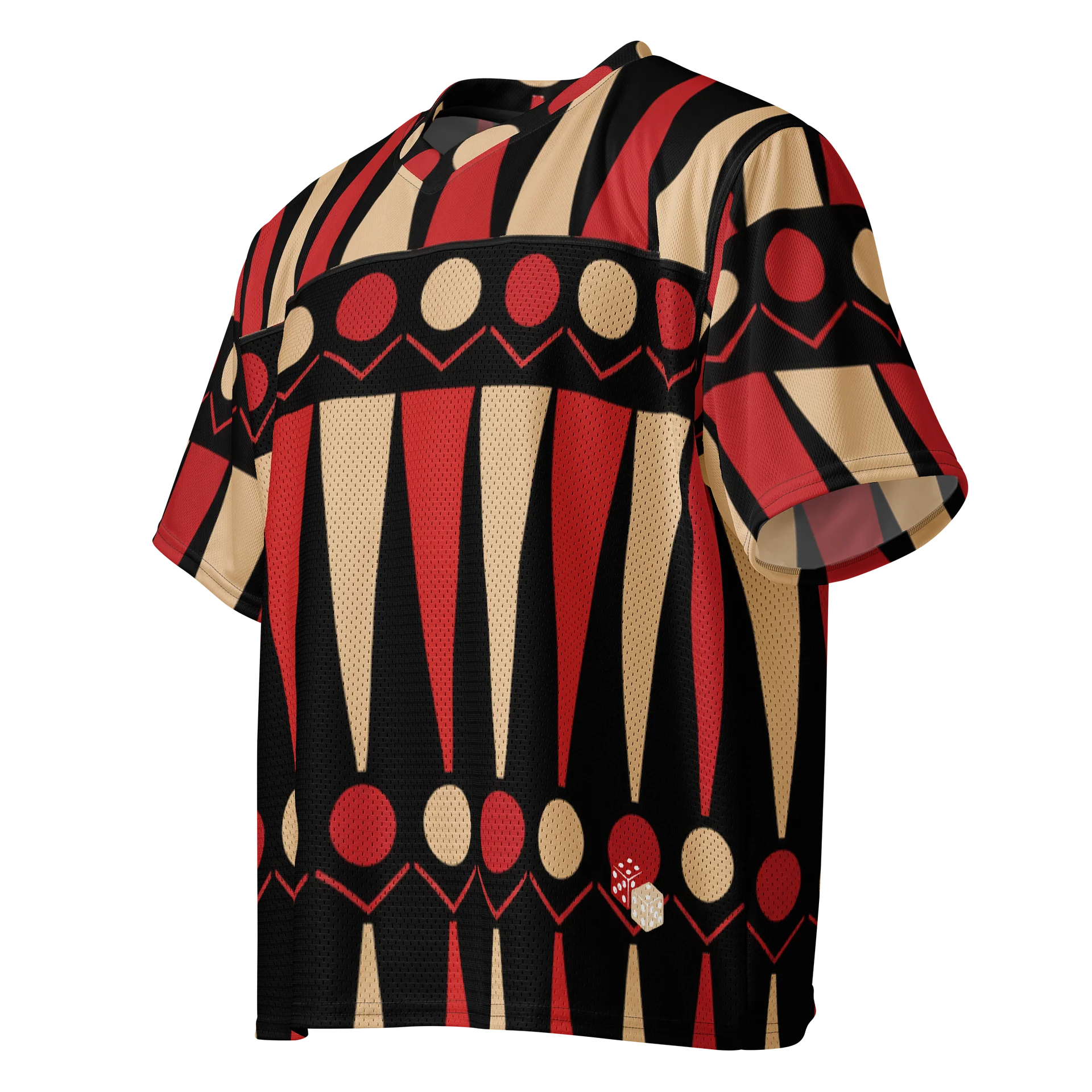 Retro Geometric Boxy Football Jersey product image (3)