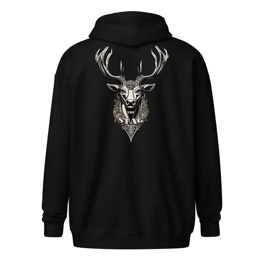 The Stag back print Zip up hoodie product image (1)