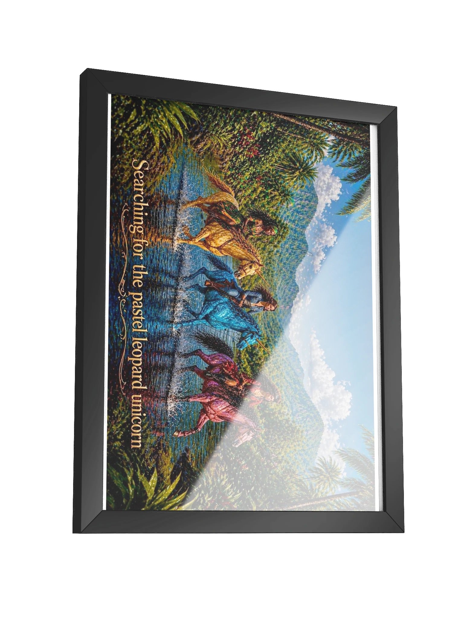 Pirate Unicorns - Searching for the Pastel Leopard Framed Poster product image (31)