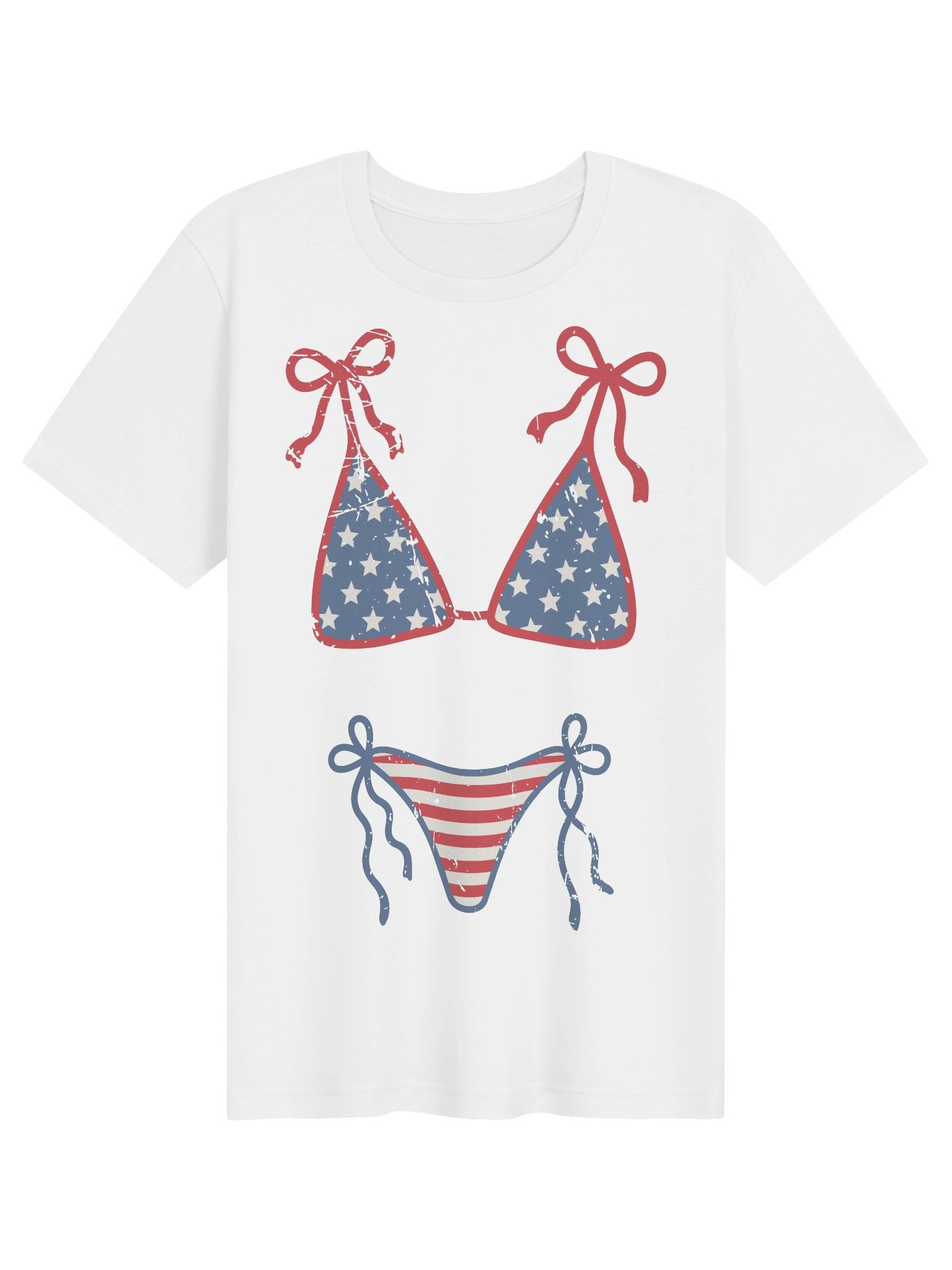 Patriotic Stars & Stripes Swimwear Tee product image (1)