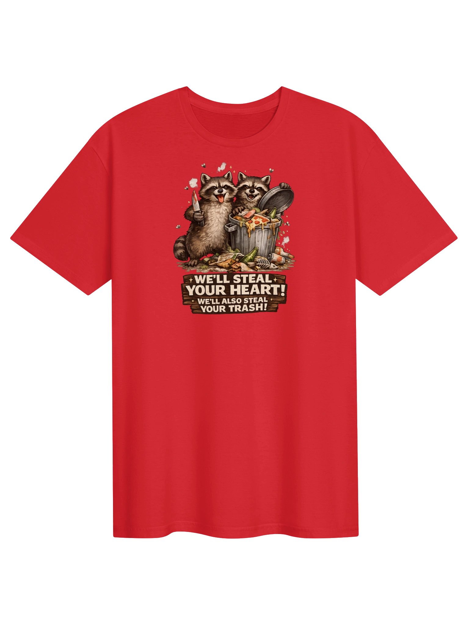 We'll Steal Your Heart Funny Raccoon Tee product image (7)