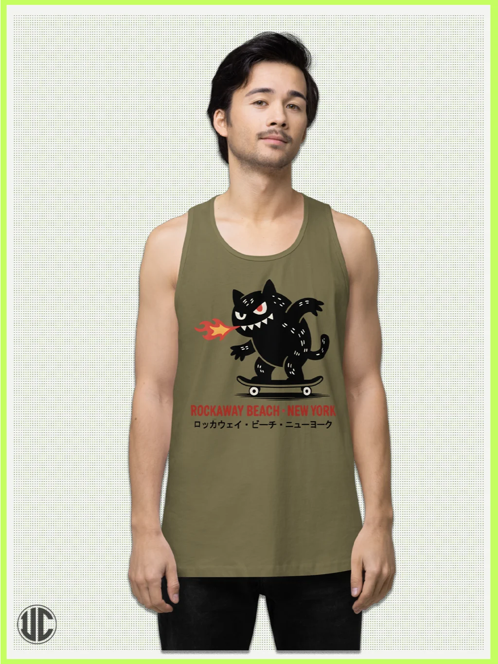 Rockaway Beach NY Skater – Men’s Tank Top product image (3)