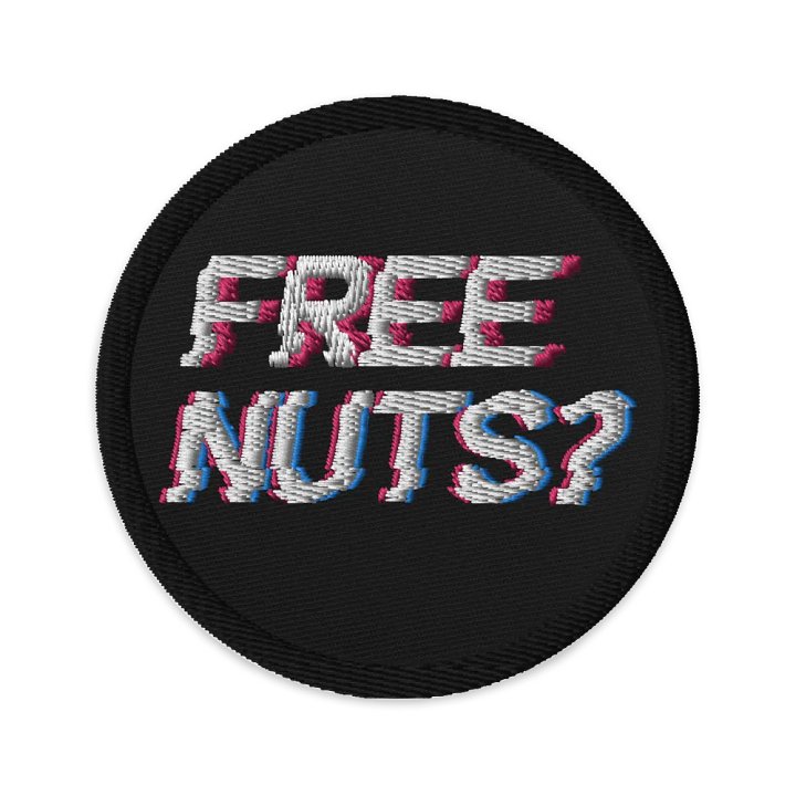 Free Nuts? Embroidered Patch product image (1)