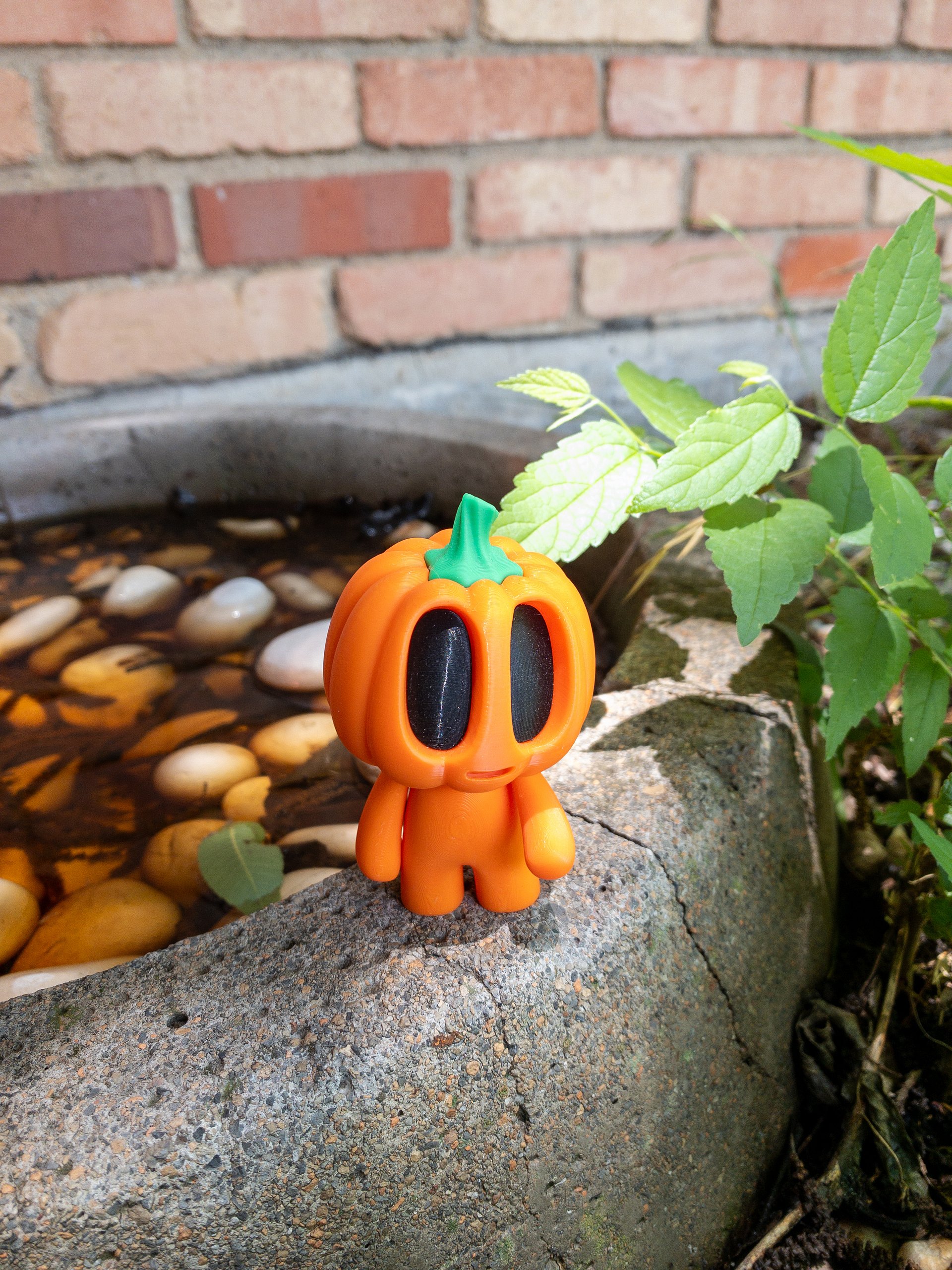 Pumpkin Ghost — 3D Printed Art Toy | Designer Figure | 2 in 1 product image (2)