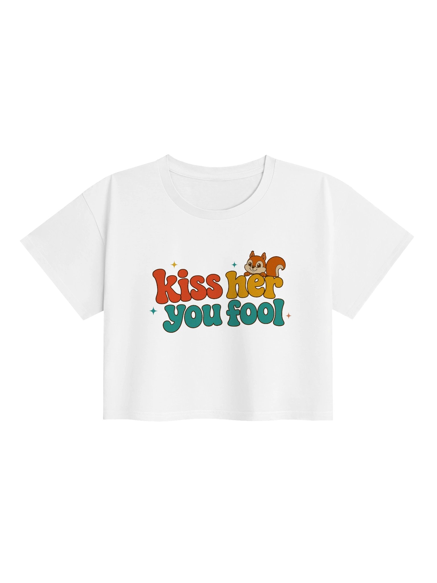 Kiss Her, You Fool Crop Top product image (1)