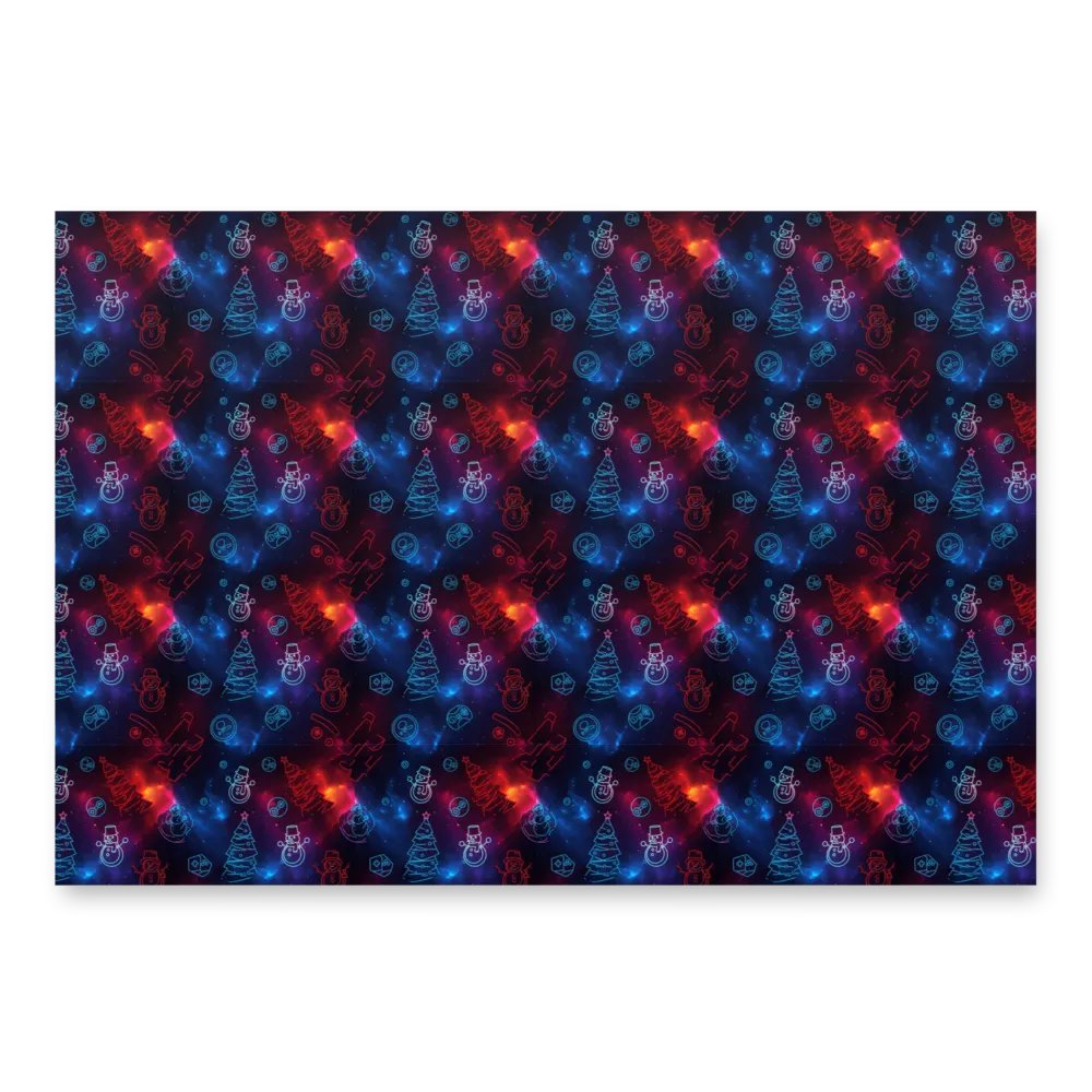Ibreon Esports Holiday Wrapping Paper - Neon Nebula product image (2)