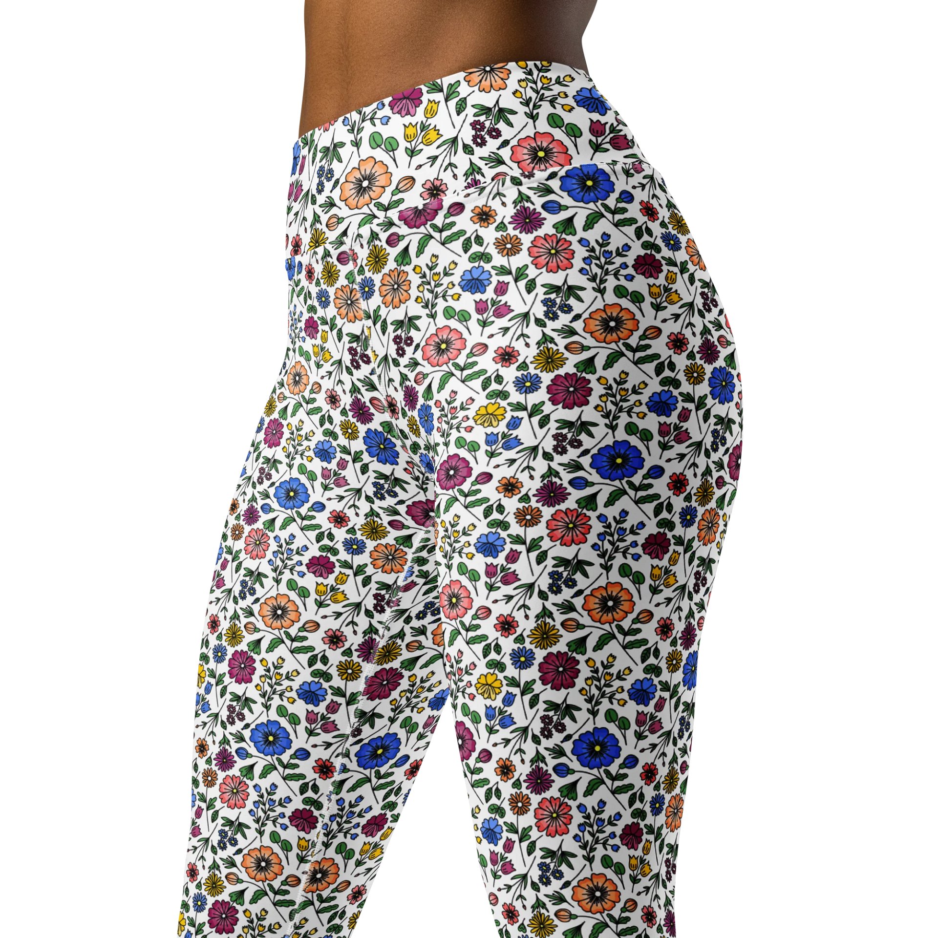 Floral Yoga Leggings – High-Waisted, Flexible & Flattering product image (4)
