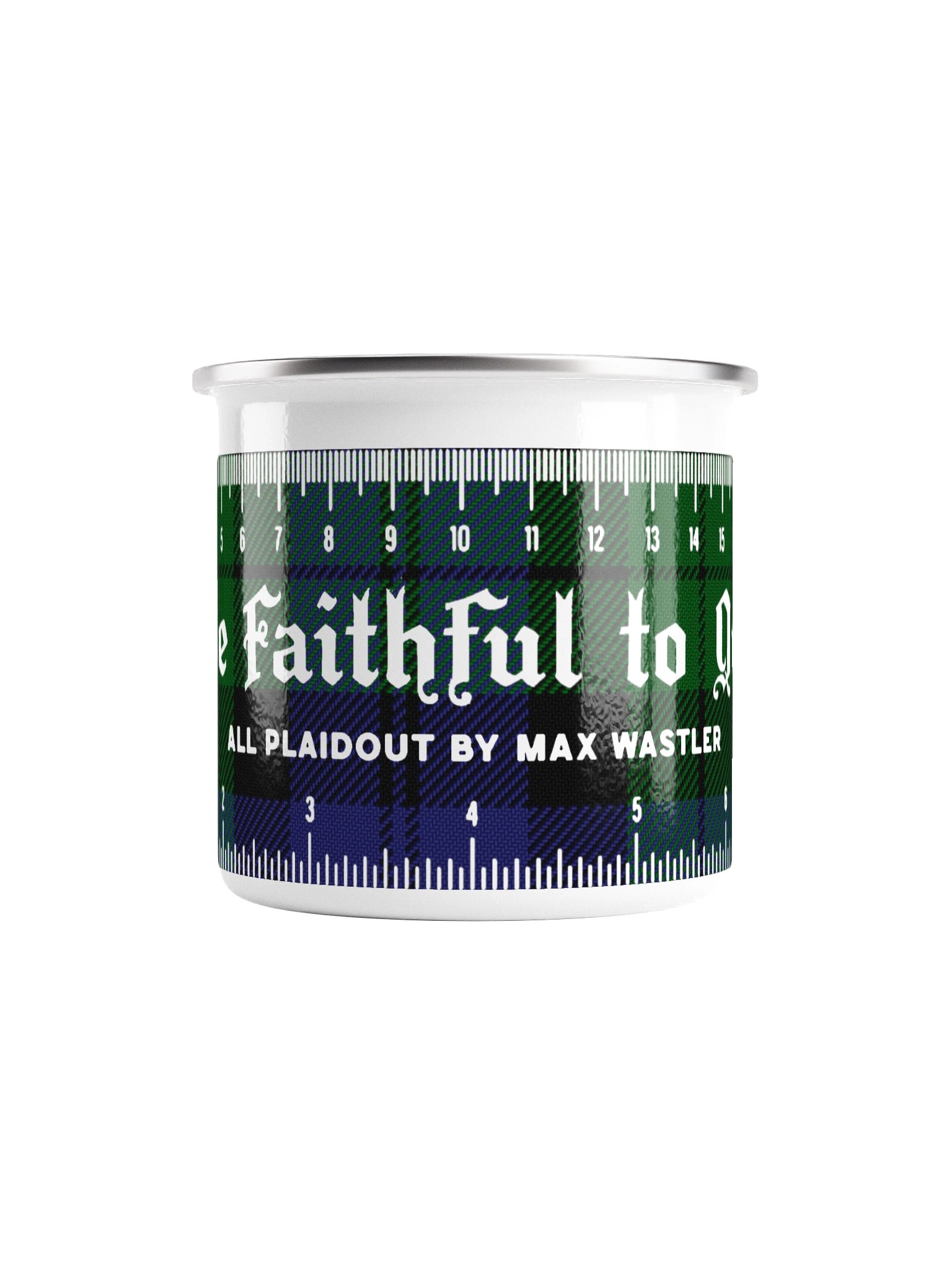 Ruler Mug in Black Watch Plaid product image (2)