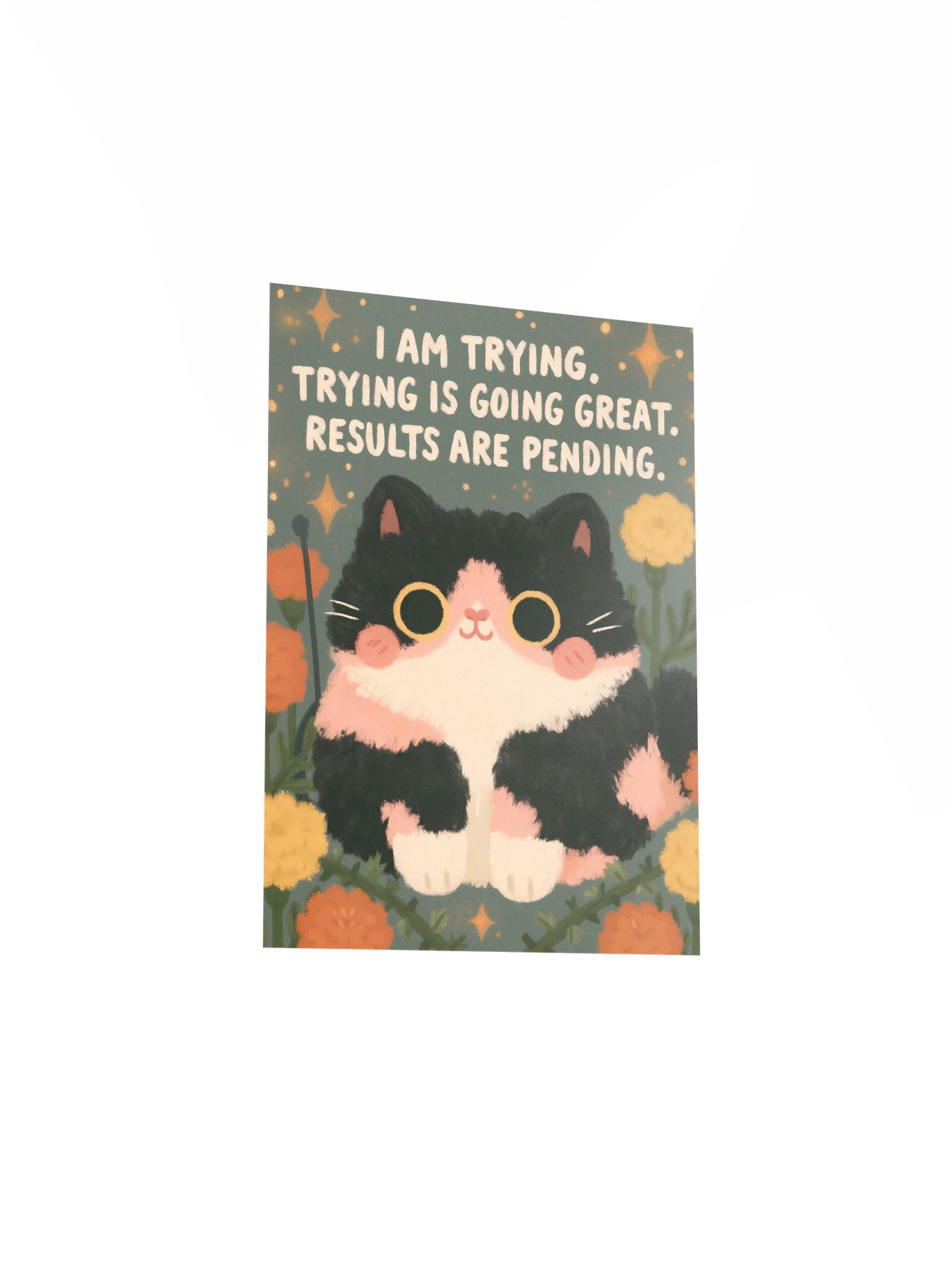 Trying Is Going Great Cat Poster product image (26)