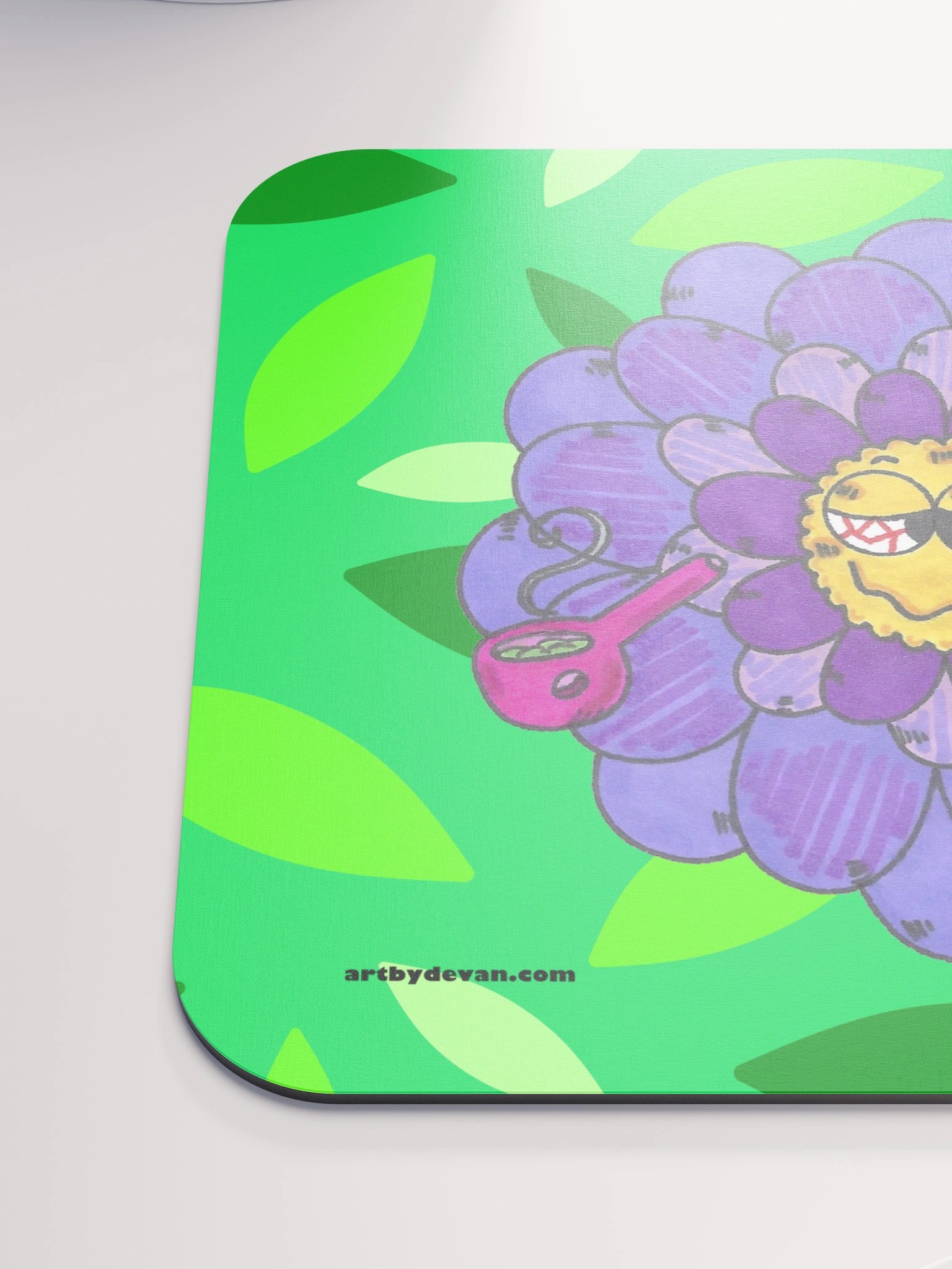 Purple Stoner Flower Mousepad product image (6)