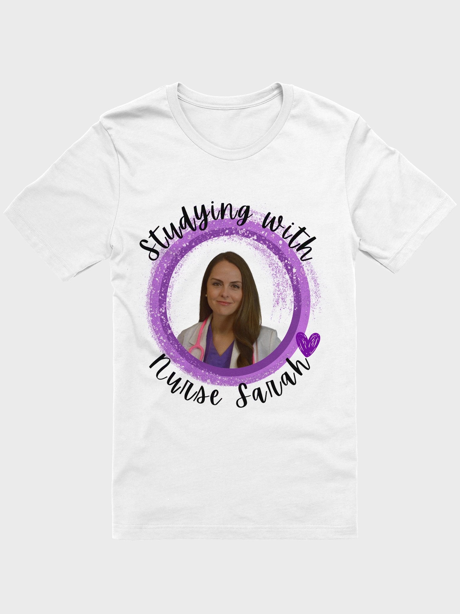 Study with Nurse Sarah® – Unisex Supersoft Nursing Student T-Shirt product image (1)