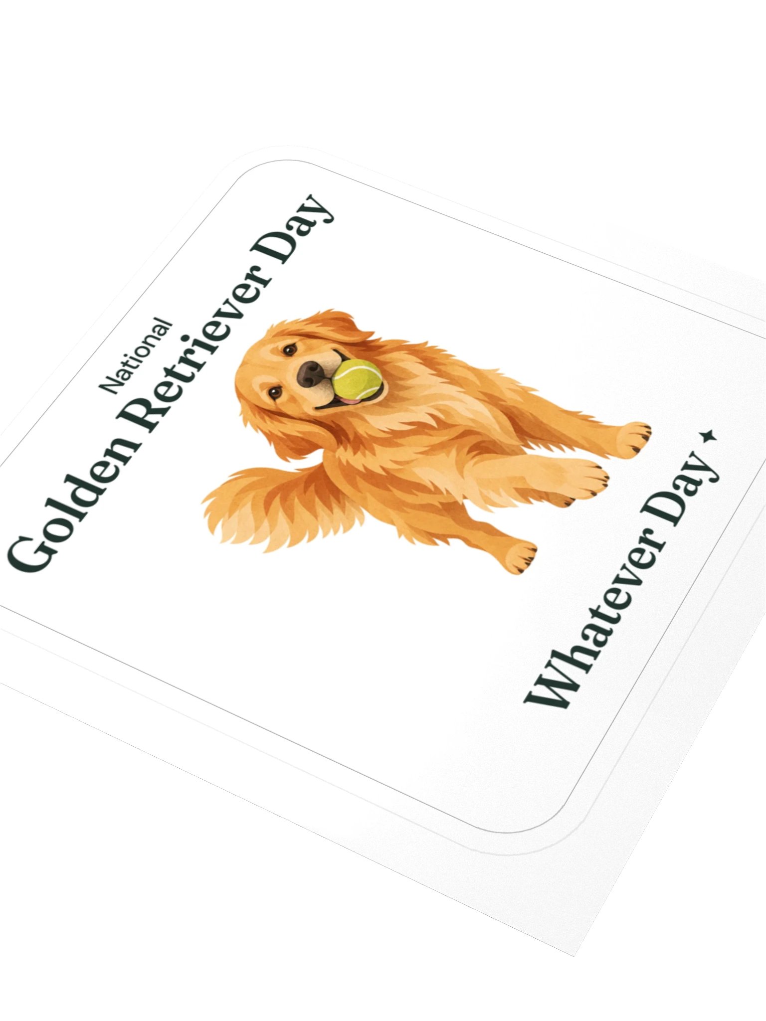 National Golden Retriever Day Sticker product image (3)