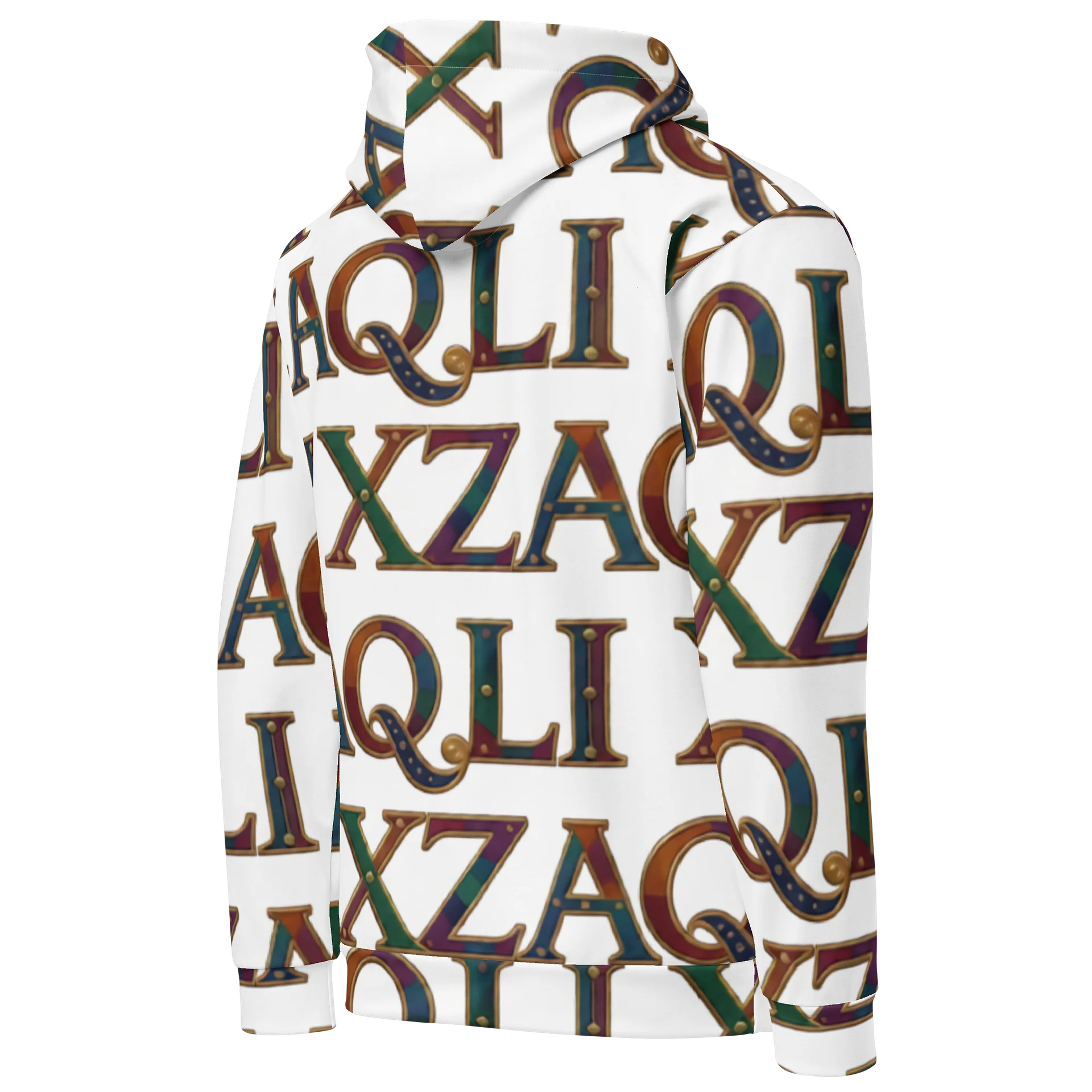 XZAQLI Ivory Monogram Hoodie product image (5)