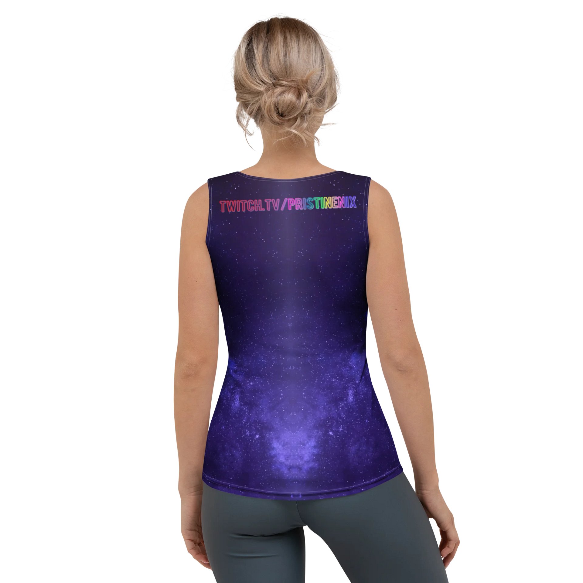 Rainbow Bash Fitted Tank product image (2)