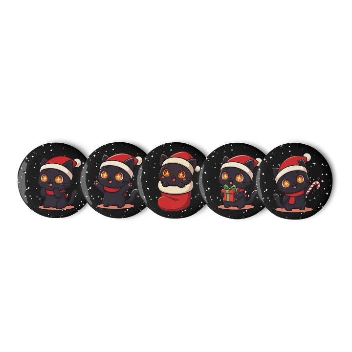 Kitty Holiday Buttons Set product image (1)