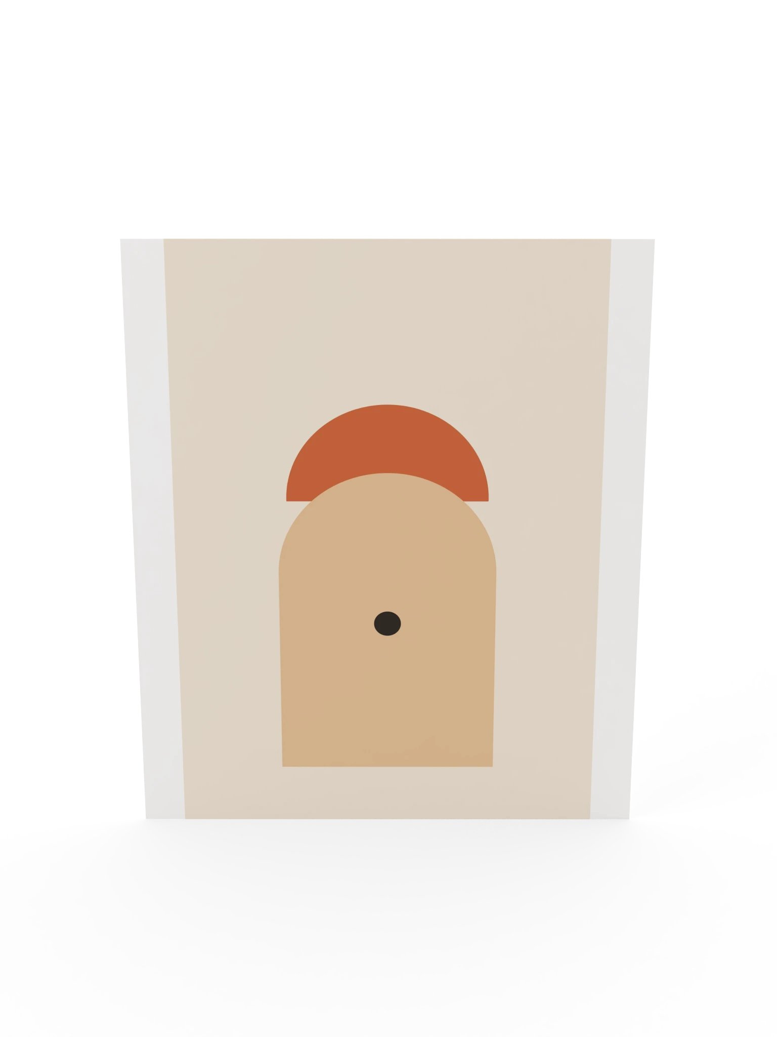 Terracotta Sun Arch Print | Abstract Bathroom Wall Art product image (7)