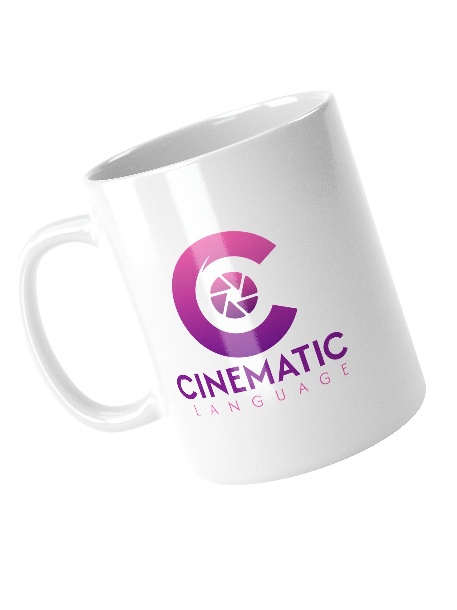 Cinematic Language White Glossy Mug product image (4)