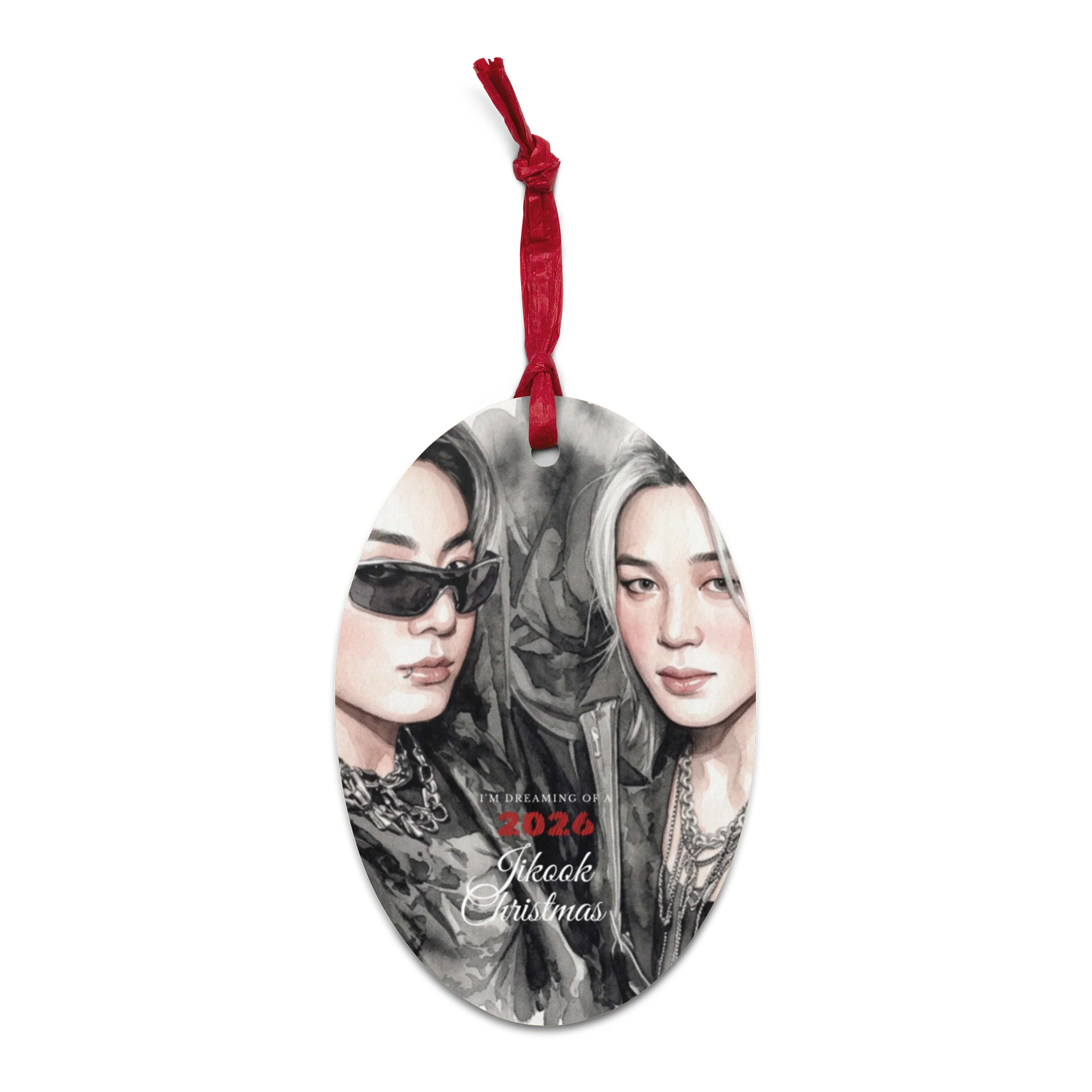 Jikook BnW Oval Ornament product image (1)