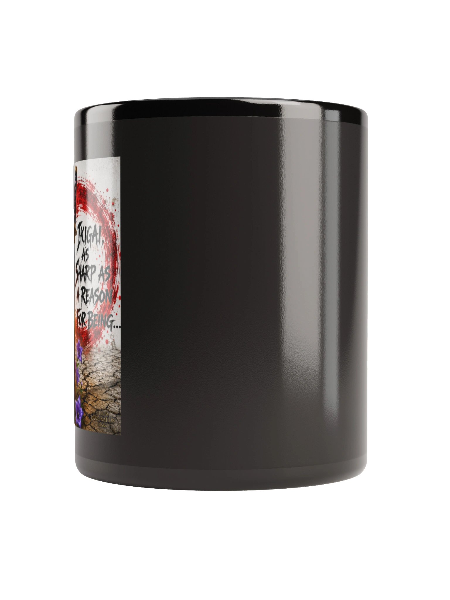 Ikigai — Black Glossy Mug product image (2)