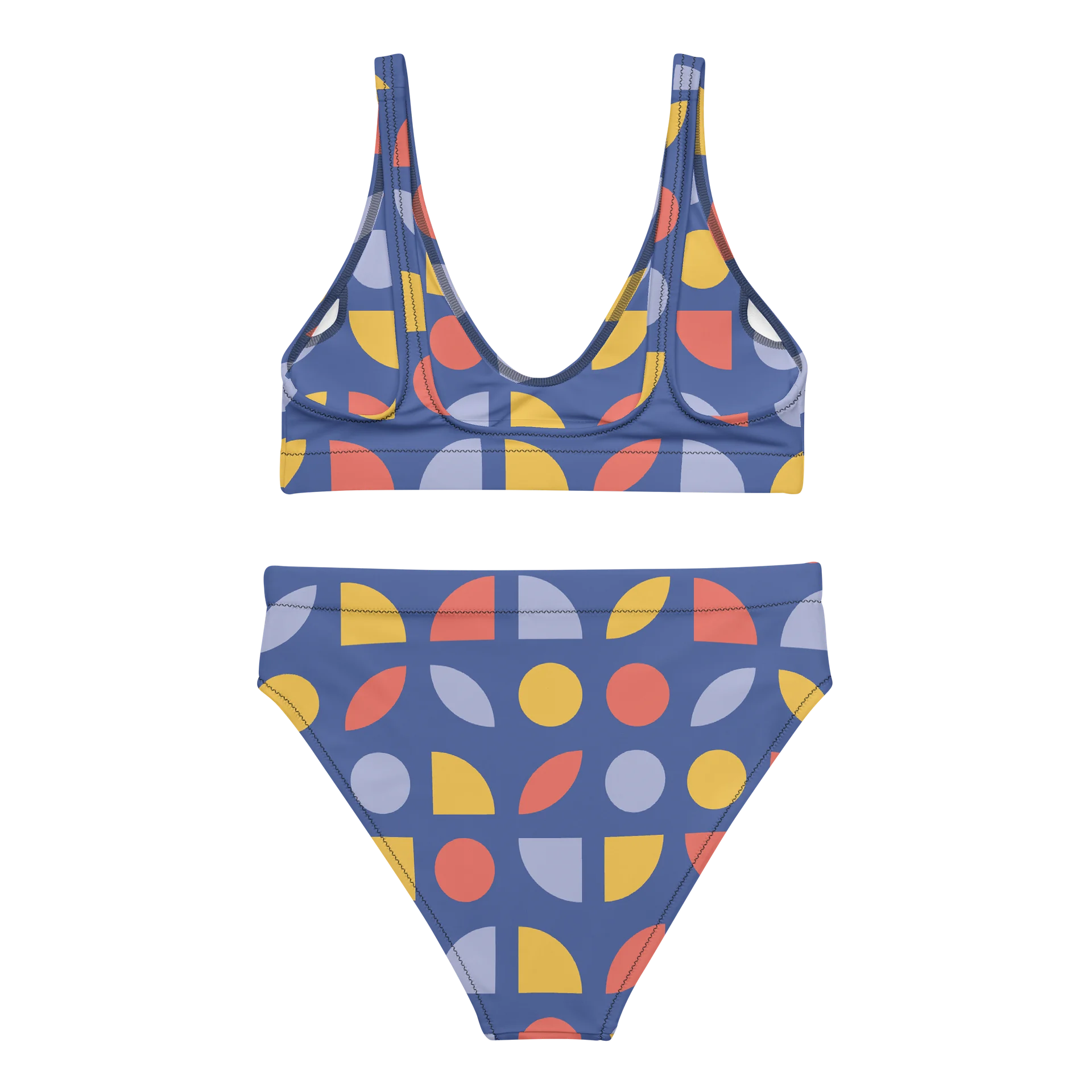 Retro Geo High-Waisted Bikini product image (6)
