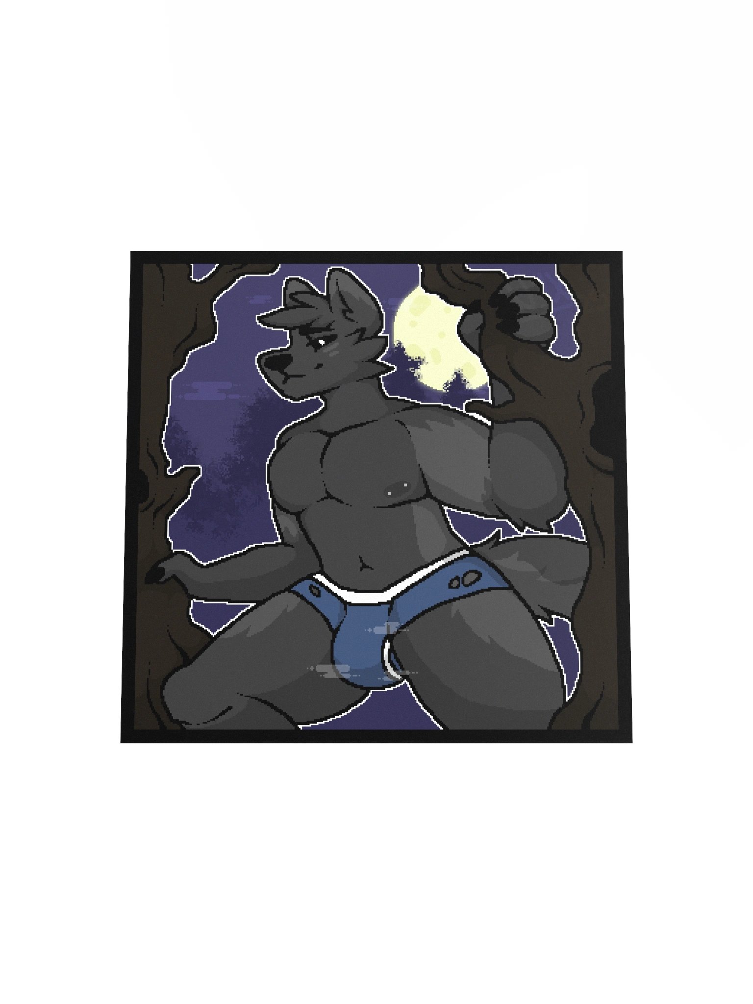 "On The Prowl" Pixel Print Poster product image (11)