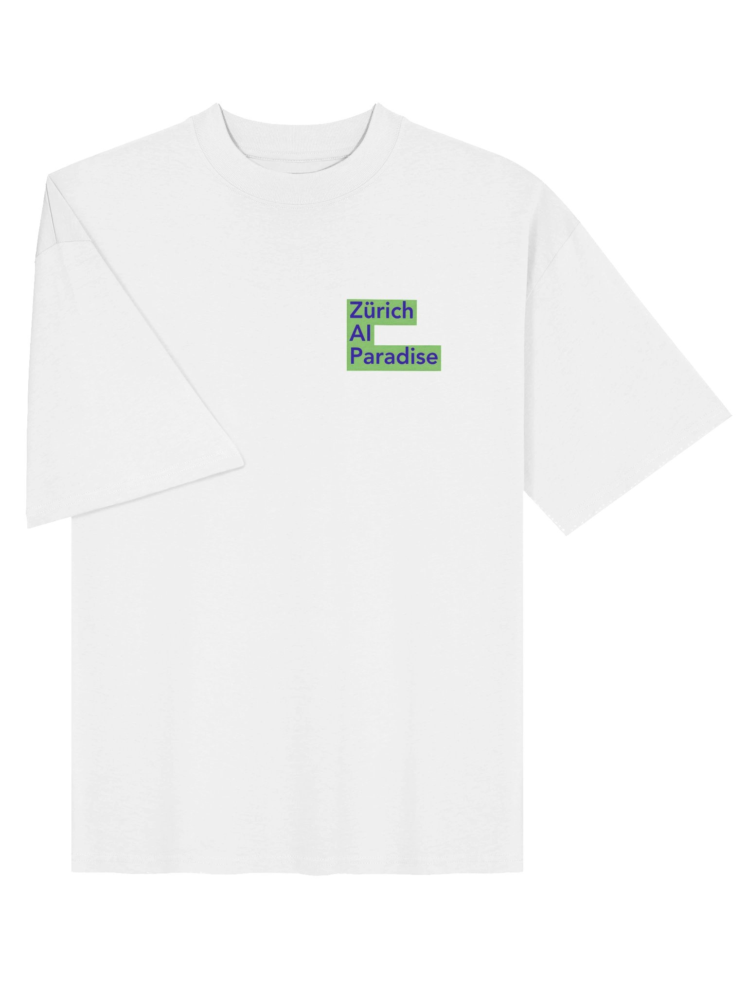 T-shirt Oversized Zurich AI Paradise Blue/Green product image (5)