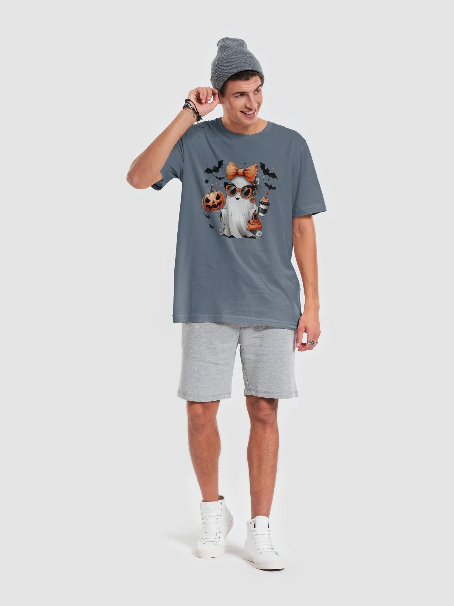 Spooky Chic Ghost Halloween T-Shirt product image (6)