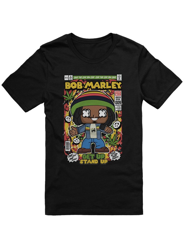 Vibrant Rasta Comic Beanie T-Shirt product image (1)