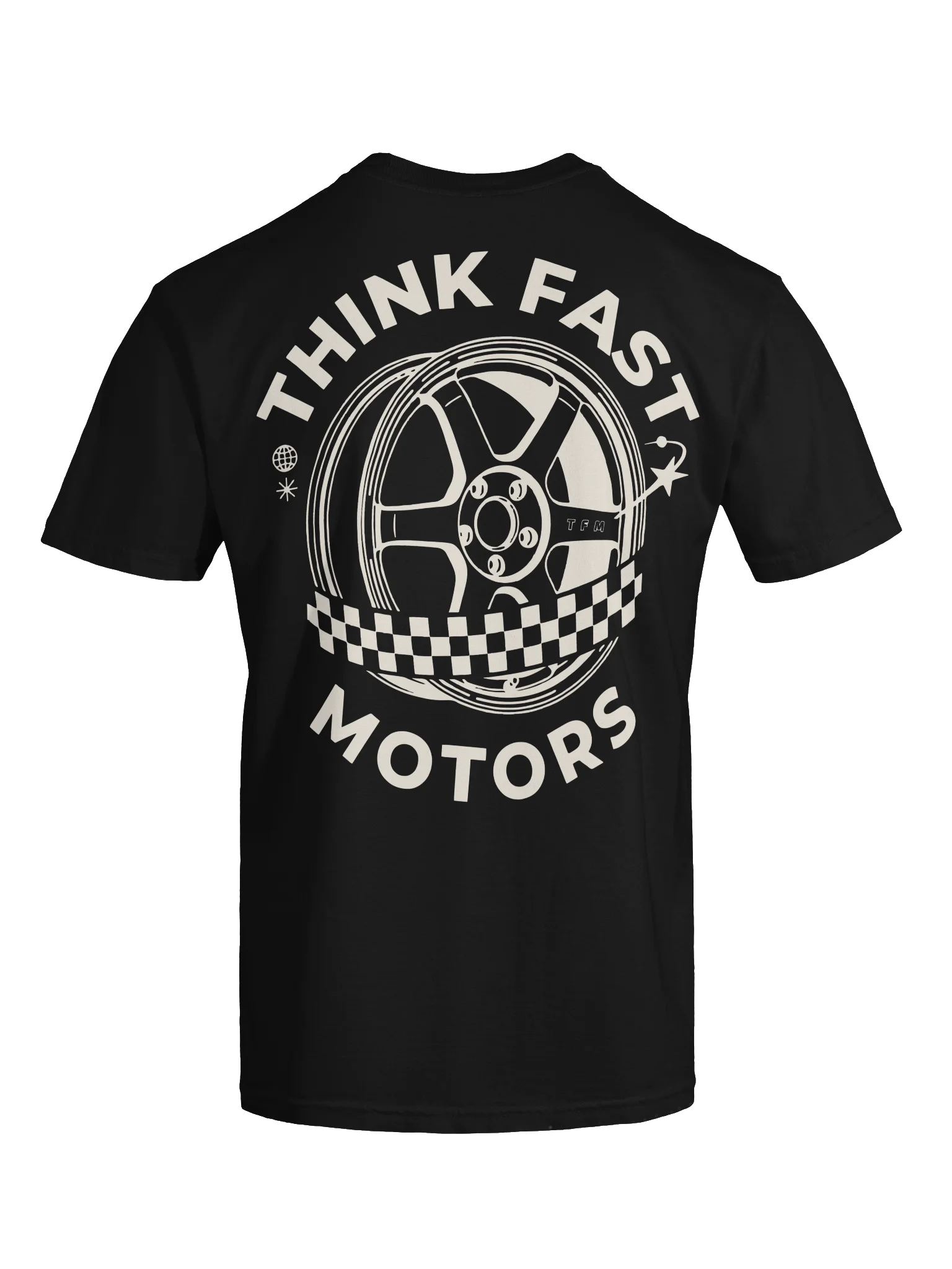Think Fast Motors Global Tee - Black product image (7)