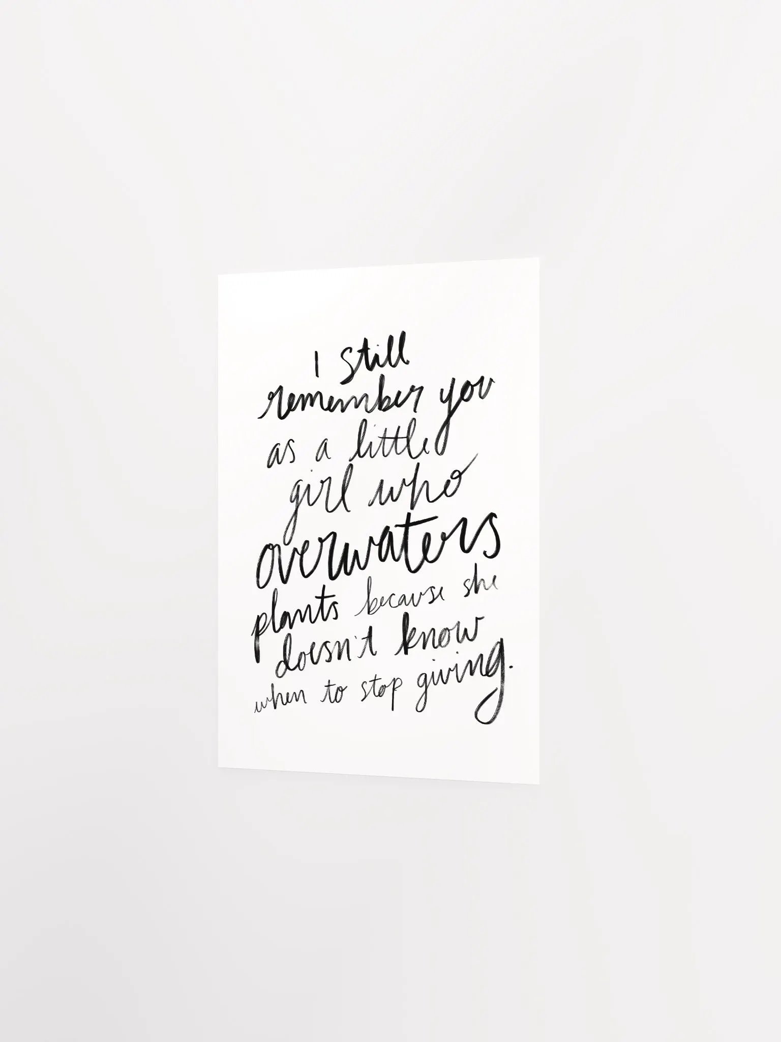 Overwatering Plants Art Print product image (9)