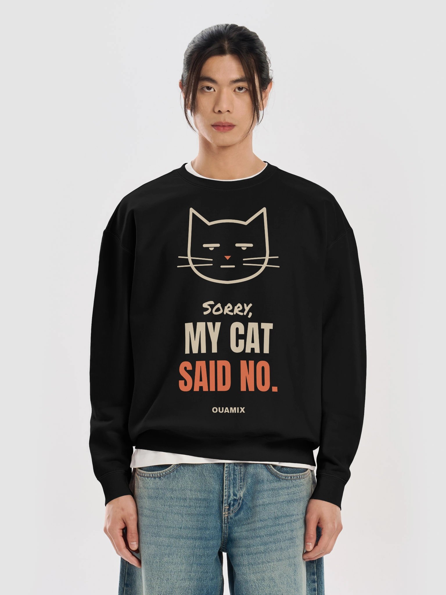 Sorry, My Cat Said No Sweatshirt product image (17)