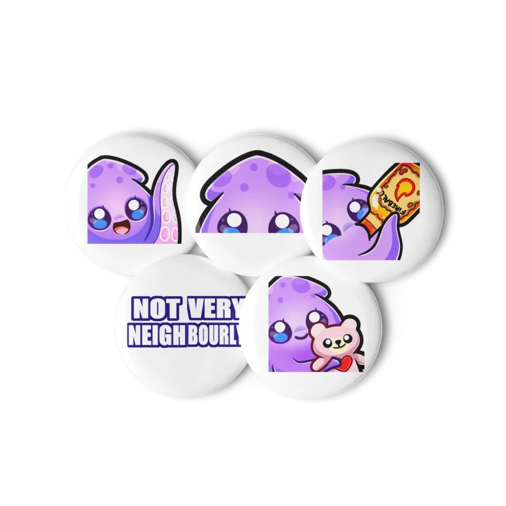 Squid Emote Pin Set [3] product image (1)