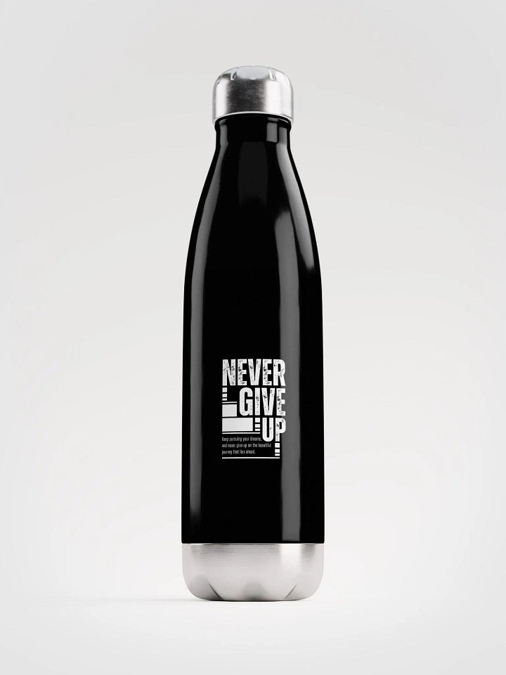 "Never Give Up" Motivational Water Bottle product image (1)