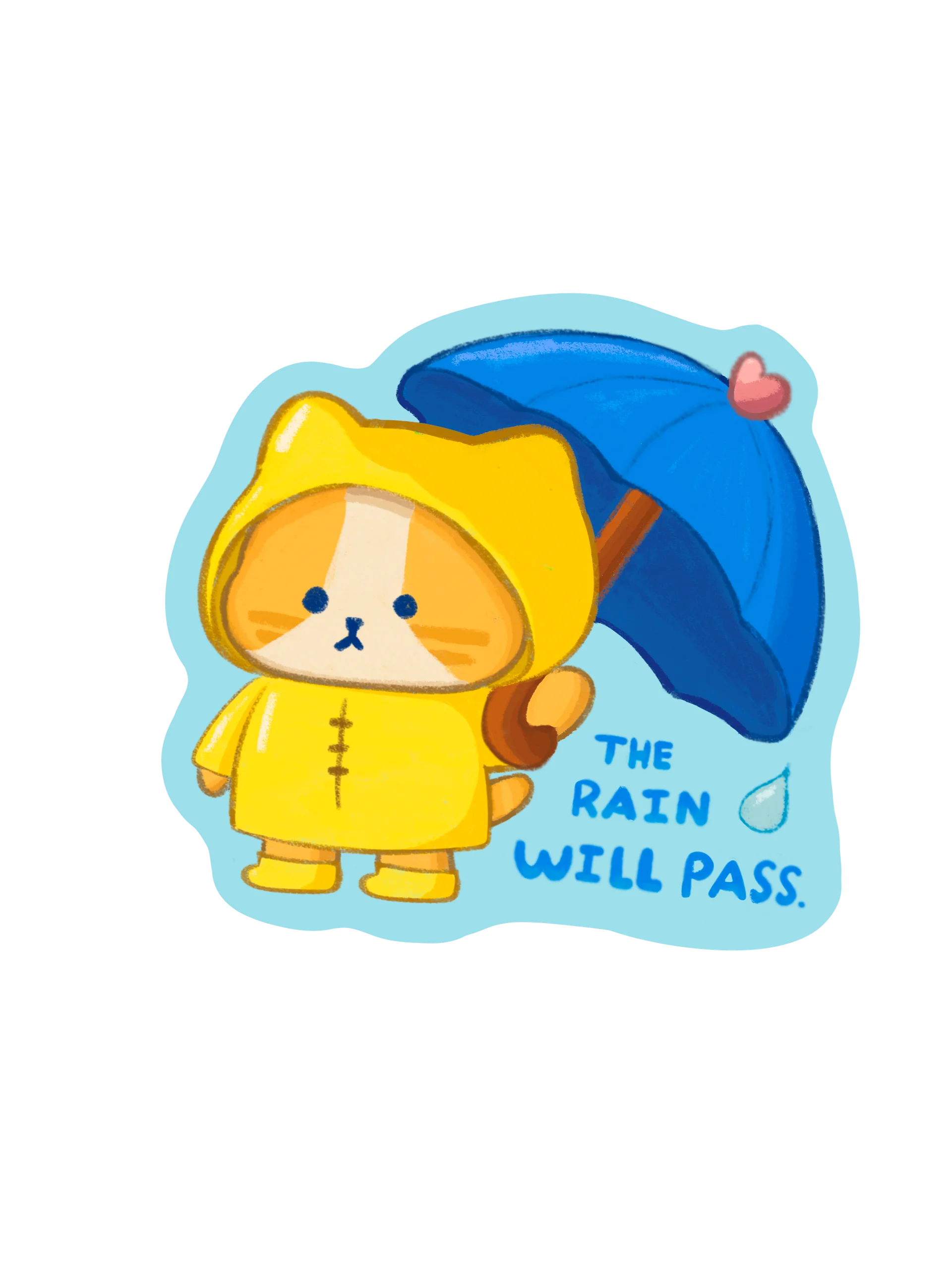The Rain Will Pass Sticker product image (1)