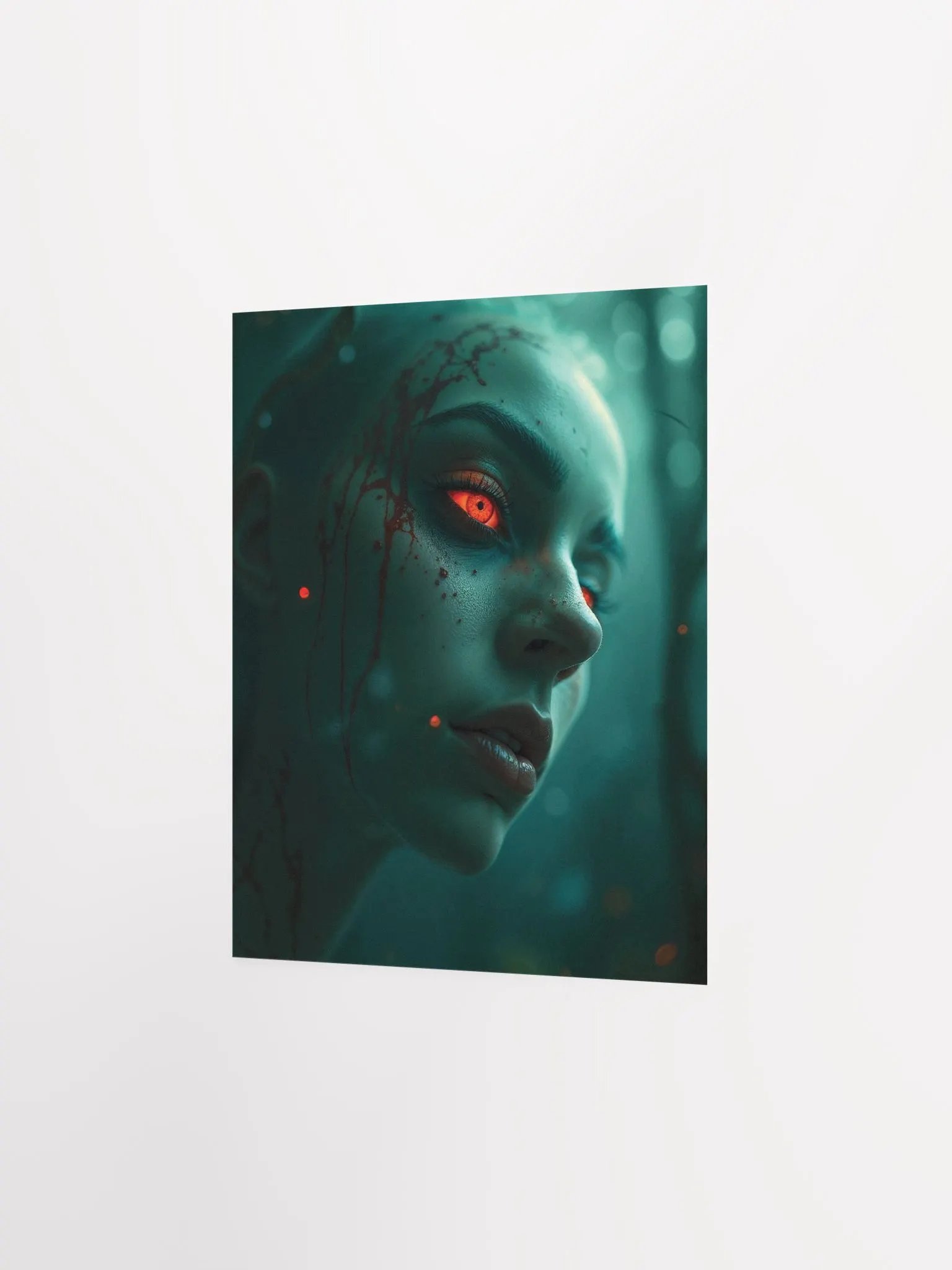 Crimson Gaze Matte Poster product image (11)