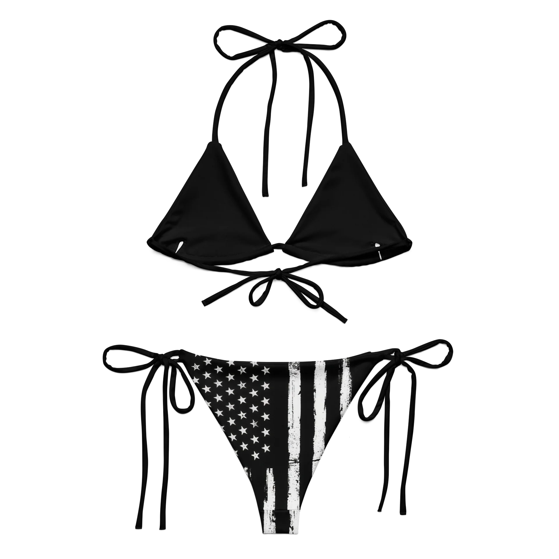 1776-2026 Distressed American Flag Bikini Set product image (2)