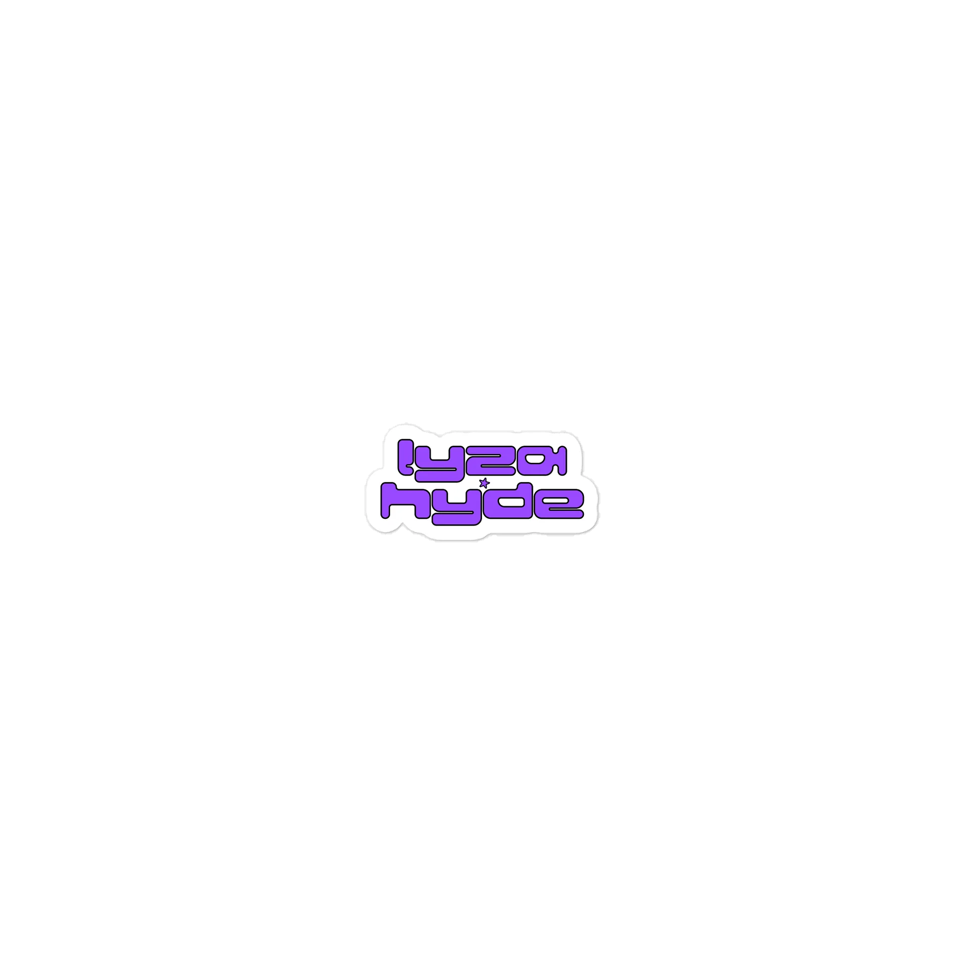 lyza hyde purple logo stickers product image (1)