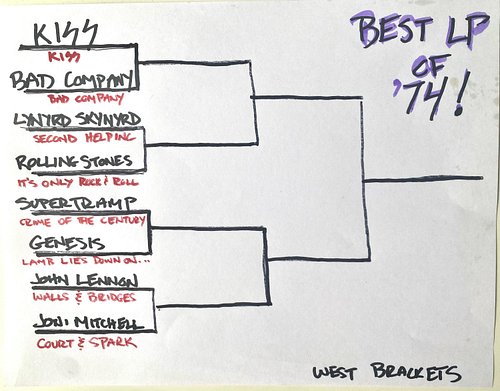 It's @ahmetzappa's birthday tomorrow, so to celebrate... we're gonna do another SWEET 16 tourney to pick the #1 album of 1974...